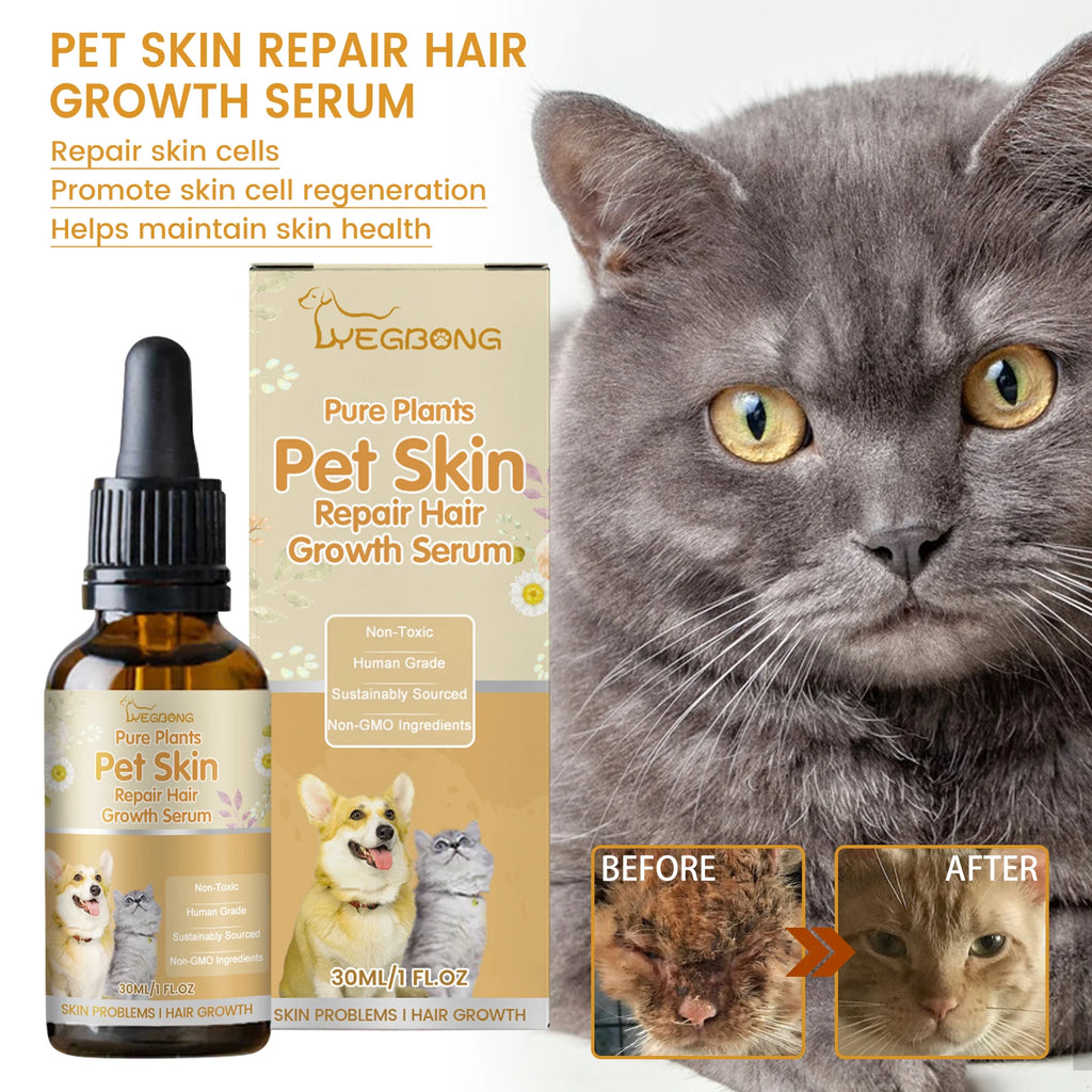 Yegbong Pet Skin Care Essences Gentle Cleaning Moisturizing Repairing Damaged Skin Nourishing Relief Discomfort for Pet Grooming