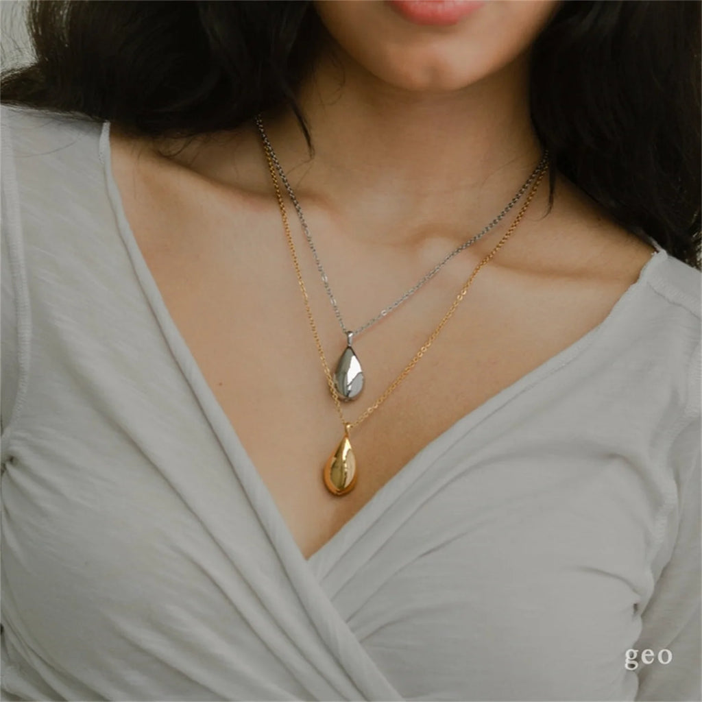 Personalized Teardrop Urn Necklace Pendant for Ashes Cremation Jewelry