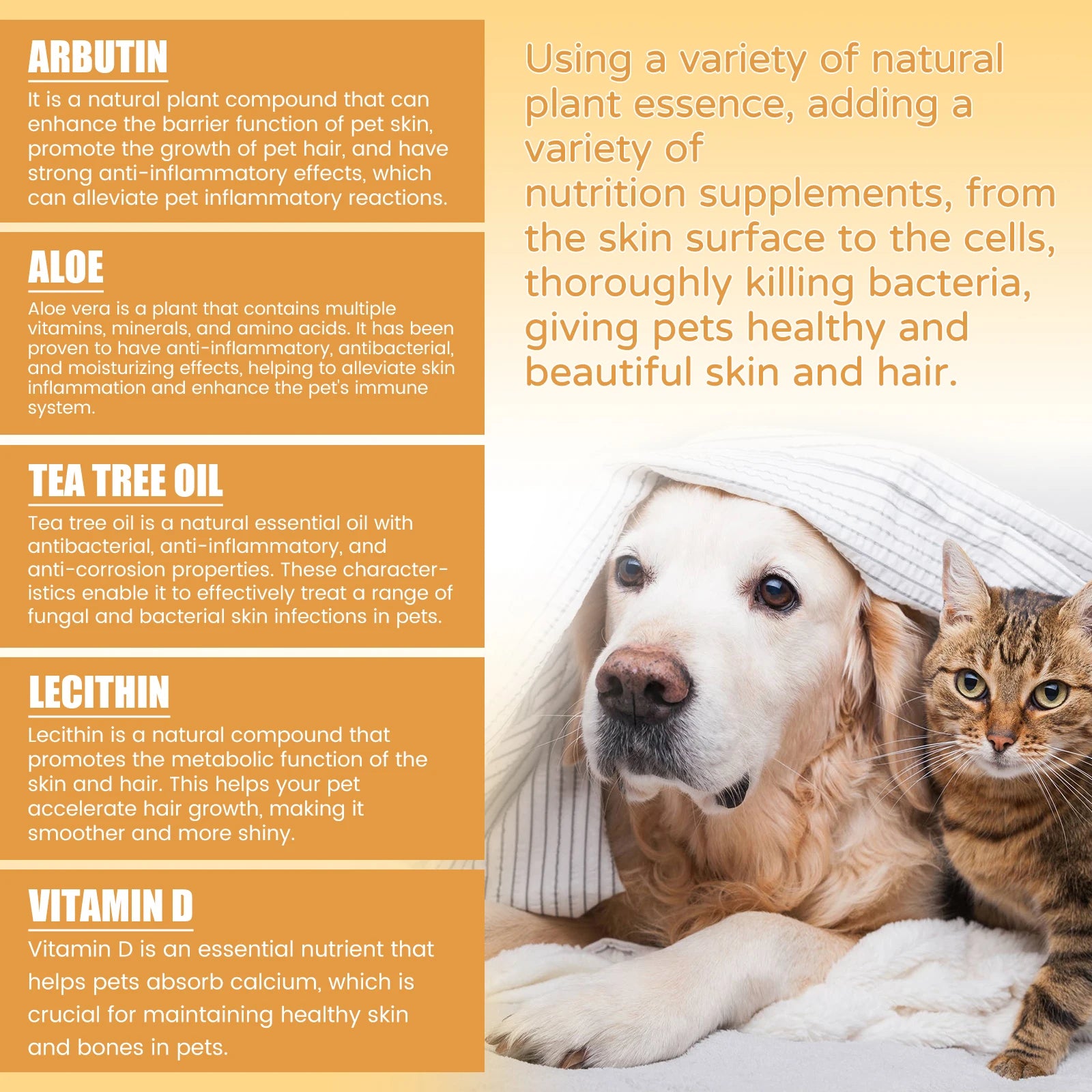 Yegbong Pet Skin Care Essences Gentle Cleaning Moisturizing Repairing Damaged Skin Nourishing Relief Discomfort for Pet Grooming