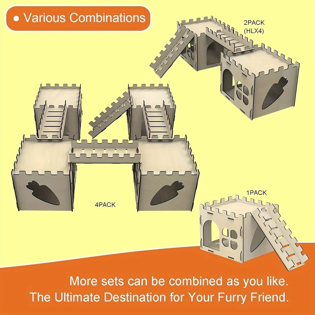 Rabbit Castle, Rabbit Hiding Place, Guinea Pig Rabbit, Totoro, Hedgehog, Detachable Habitat
