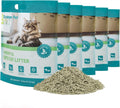 Natural Tofu Cat Litter with Green Tea Extract – Dust-Free for Multi-Cat Homes, 6lbs x 6 Pack