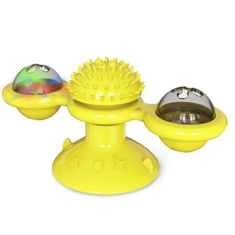 Windmill With Whirligig Turntable for Kitten Brush Teeth Pet Supplies