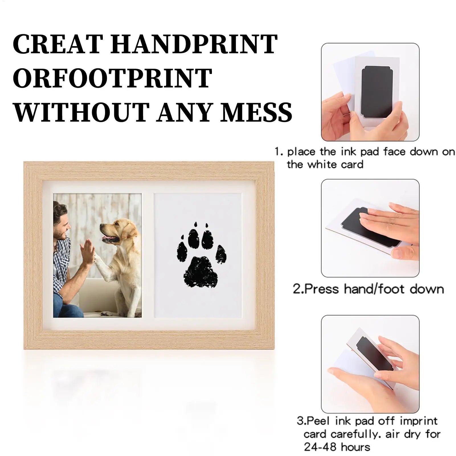 Animal Paw Print Kit Pet Pawprint Keepsake Kit Kitten Pawprint Keepsake Expression Enthusiasts Bookcase