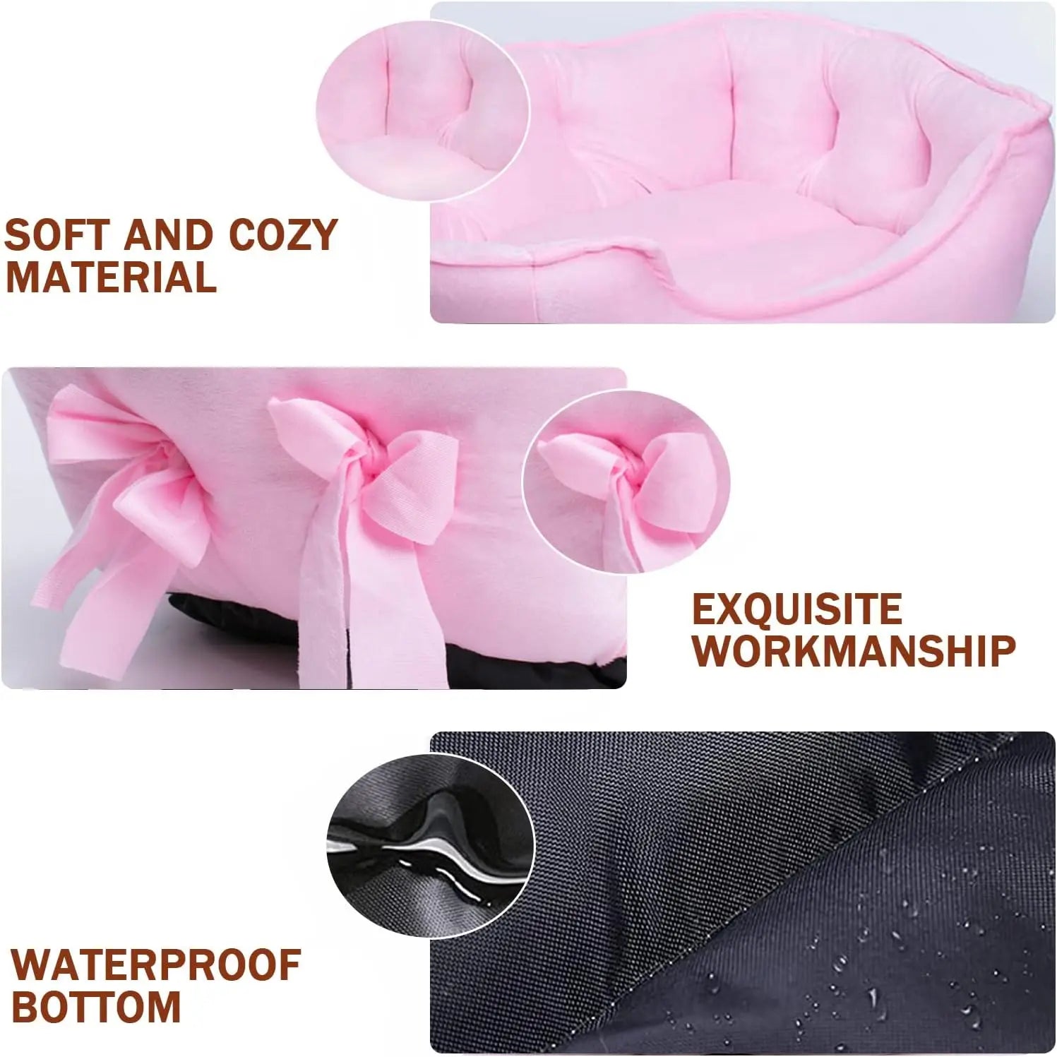 for Small Dogs Breathable Cat Cushion Comfortable Kitten Nest Waterproof Bottom