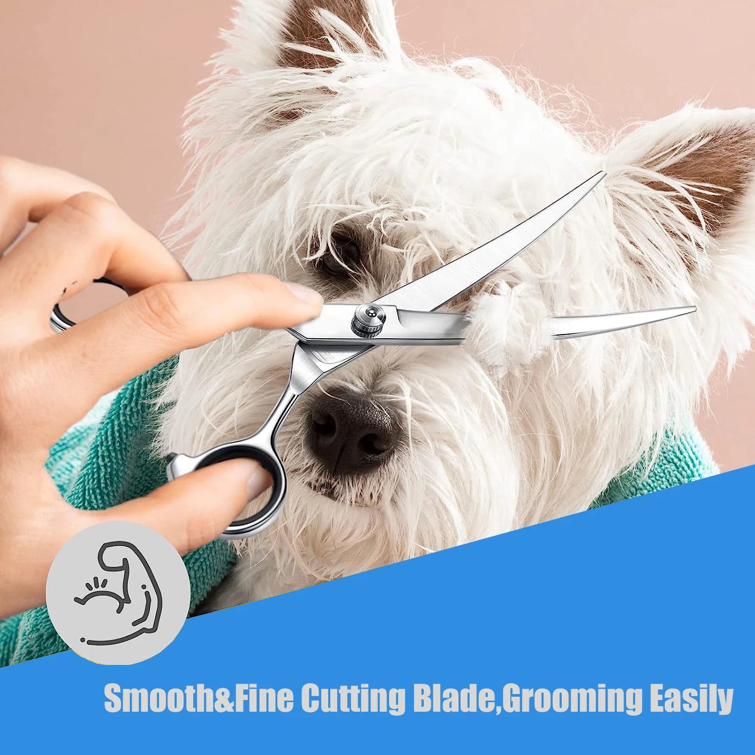 Grooming Stainless Steel Dog Scissors Pets Shears Animal Cutting Feet Ear Eye Hair Trimming dog grooming