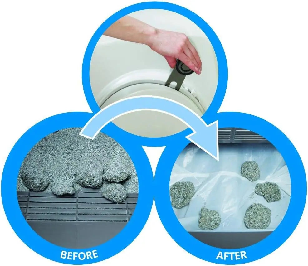 Automatic Sifting Cat Litter Box with Odor Filter, Easy Monitoring & Quiet Operation