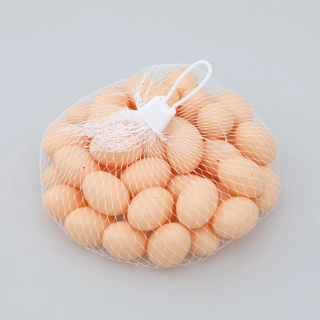 50Pcs Plastic Eggs Chicken House Small Fake Eggs Farm Animal Supplies Guide Chicken Nest Egg Painting