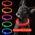 Pet Dog LED Light Collar Luminous Anti-Lost Dog Collar USB Rechargeable