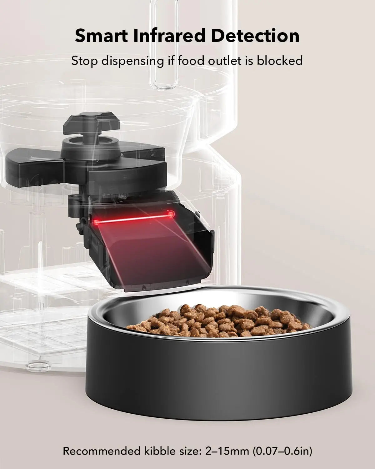 Automatic Cat Feeder 3L Programmable Food Dispenser with Timed Portions