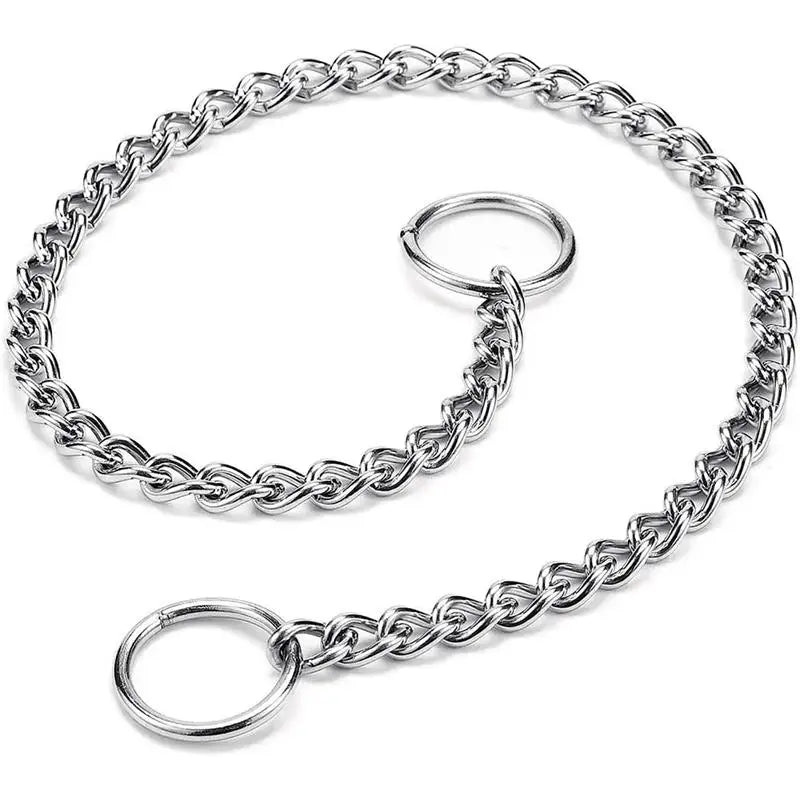 4 Size Stainless Steel Slip Chain Collar Dog Collar for Small Medium Large Dog Collar