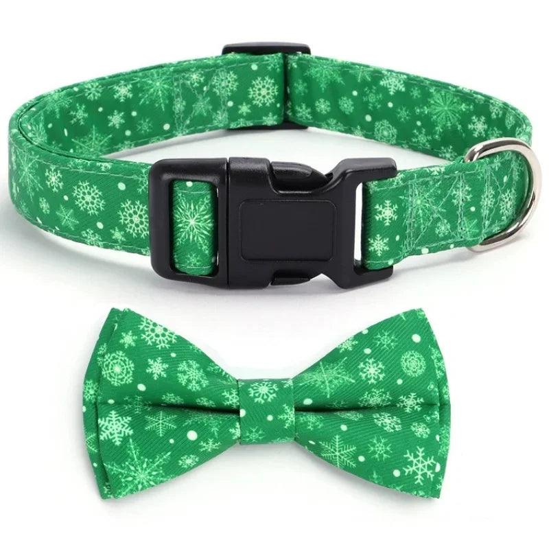 Pet Collar: Adjustable Plaid Bow Tie, Cute Soft for Dogs & Cats