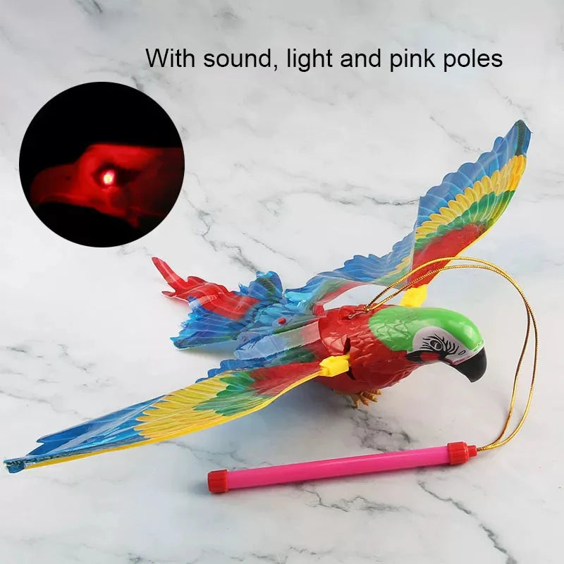Simulation Bird Interactives Electric Hanging Flying Bird Cat Scratch Rope Pet Toys