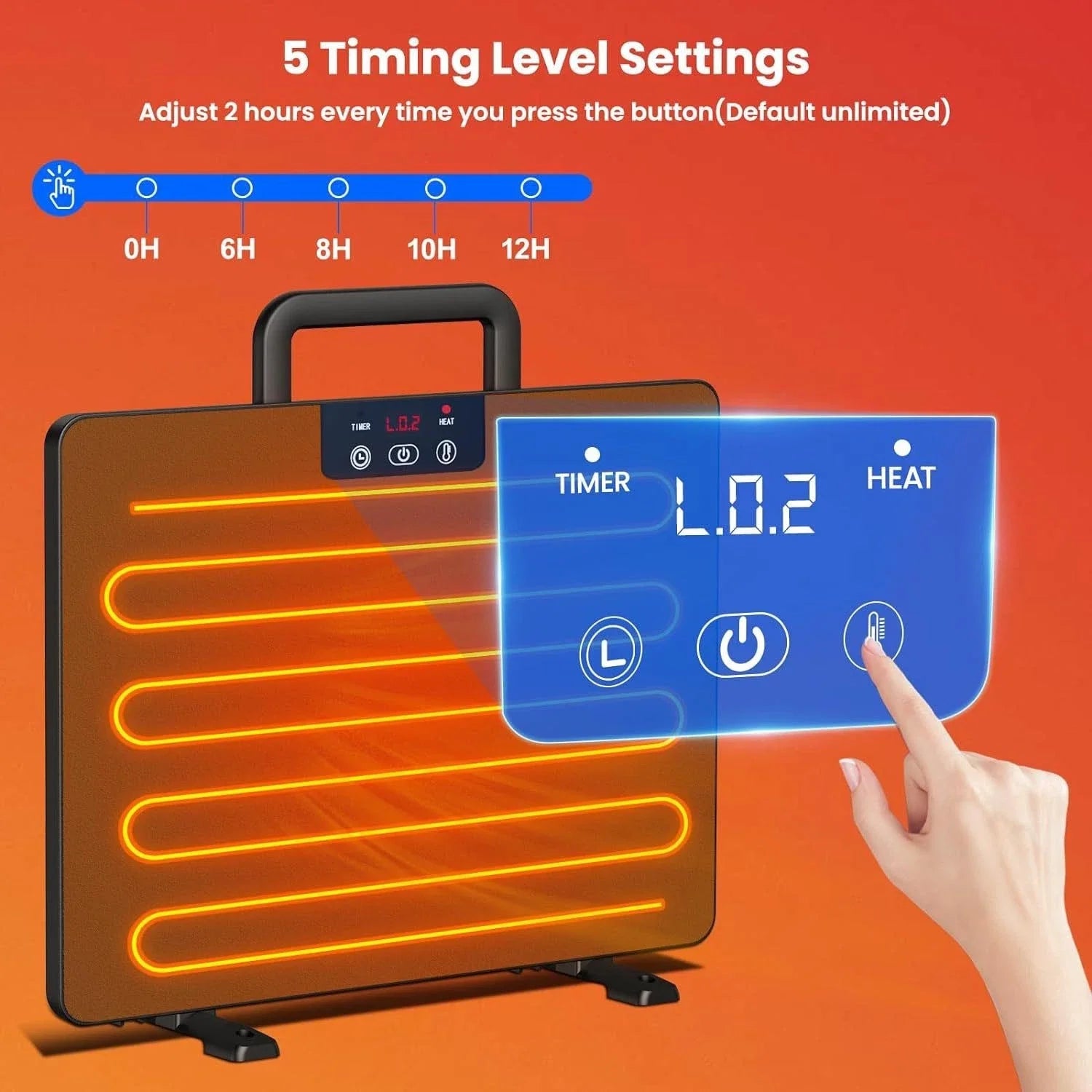 1PC Chicken Coop Heater Thermostatic Poultry Heating Panel Adjustable Temperature Winter Farm Universal Heater