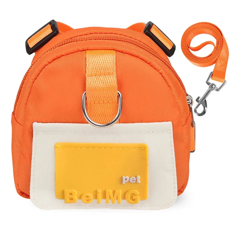 Pet Self-backpack Cartoon Dog Chest Small Schoolbag