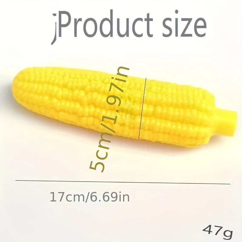Indestructible Chew Toy Heavy-Duty Rubber Bone Corn Grain Texture Powerful Chewers Dental Care