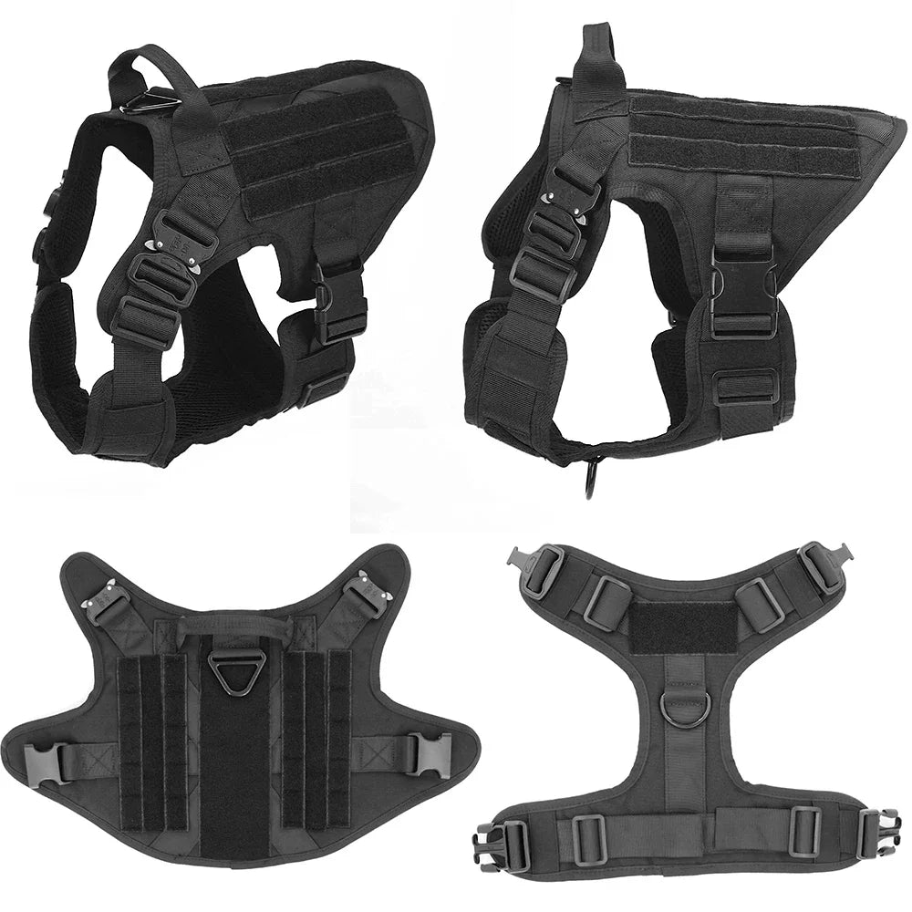 Military Big Dog Harness Pet German Shepherd K9 Malinois Training