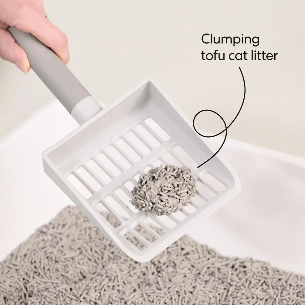 Tofu Cat Litter, Clumping, Flushable, Odor Control, Dust-Free - 9.25lbs x 2 Bags (Natural Lavender)