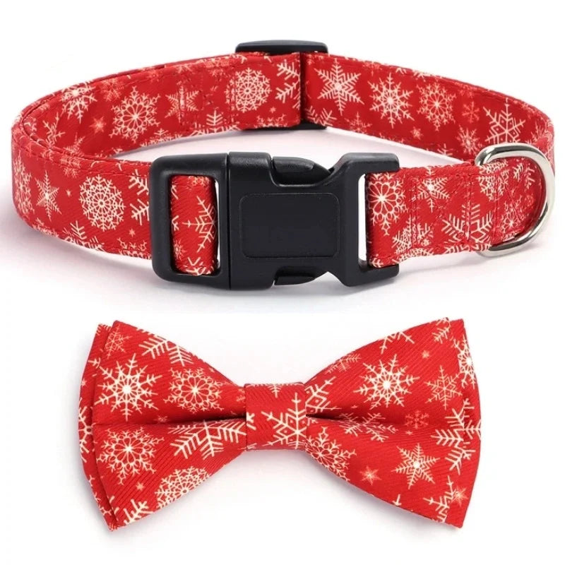 Pet Collar: Adjustable Plaid Bow Tie, Cute Soft for Dogs & Cats