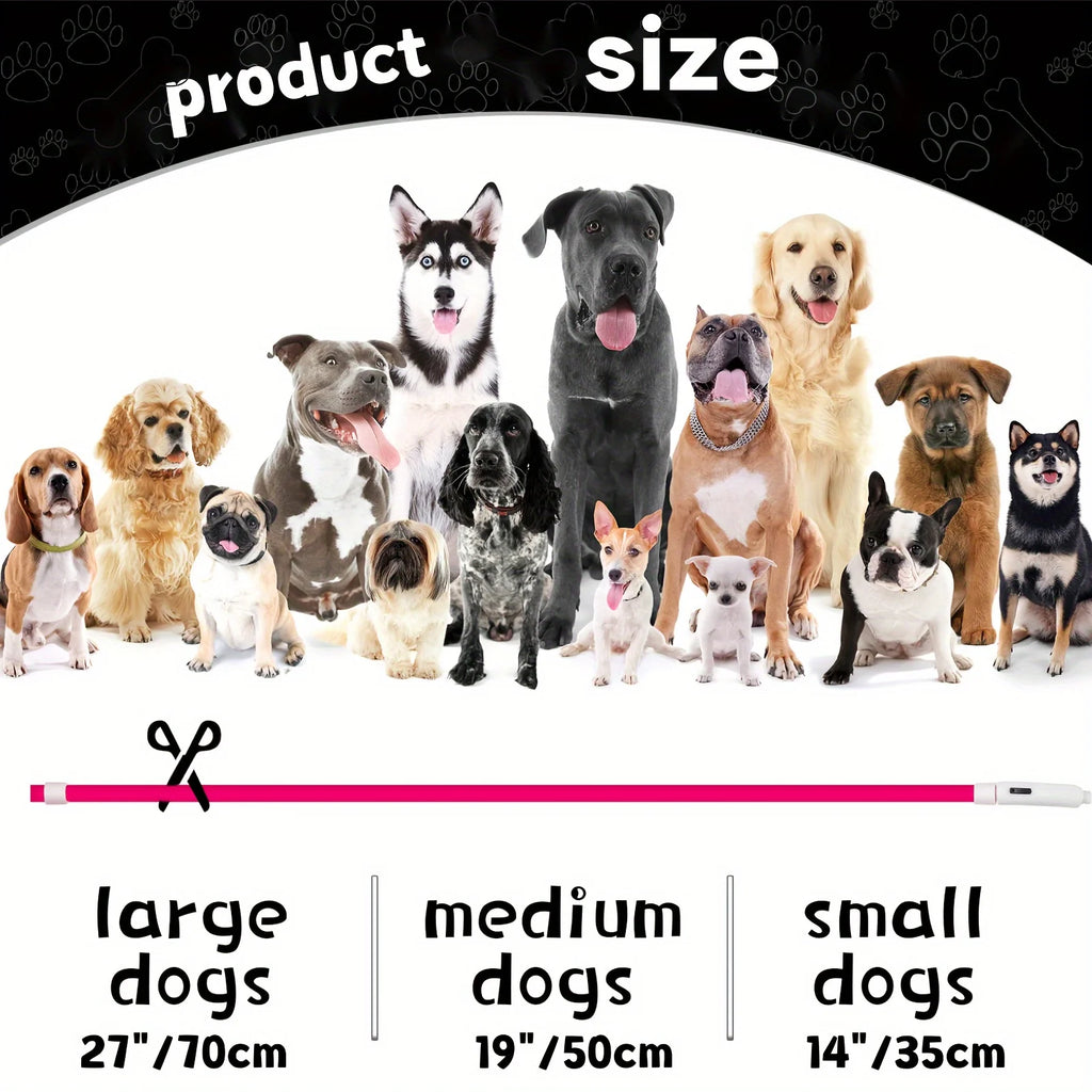 Pet Dog LED Light Collar Luminous Anti-Lost Dog Collar USB Rechargeable