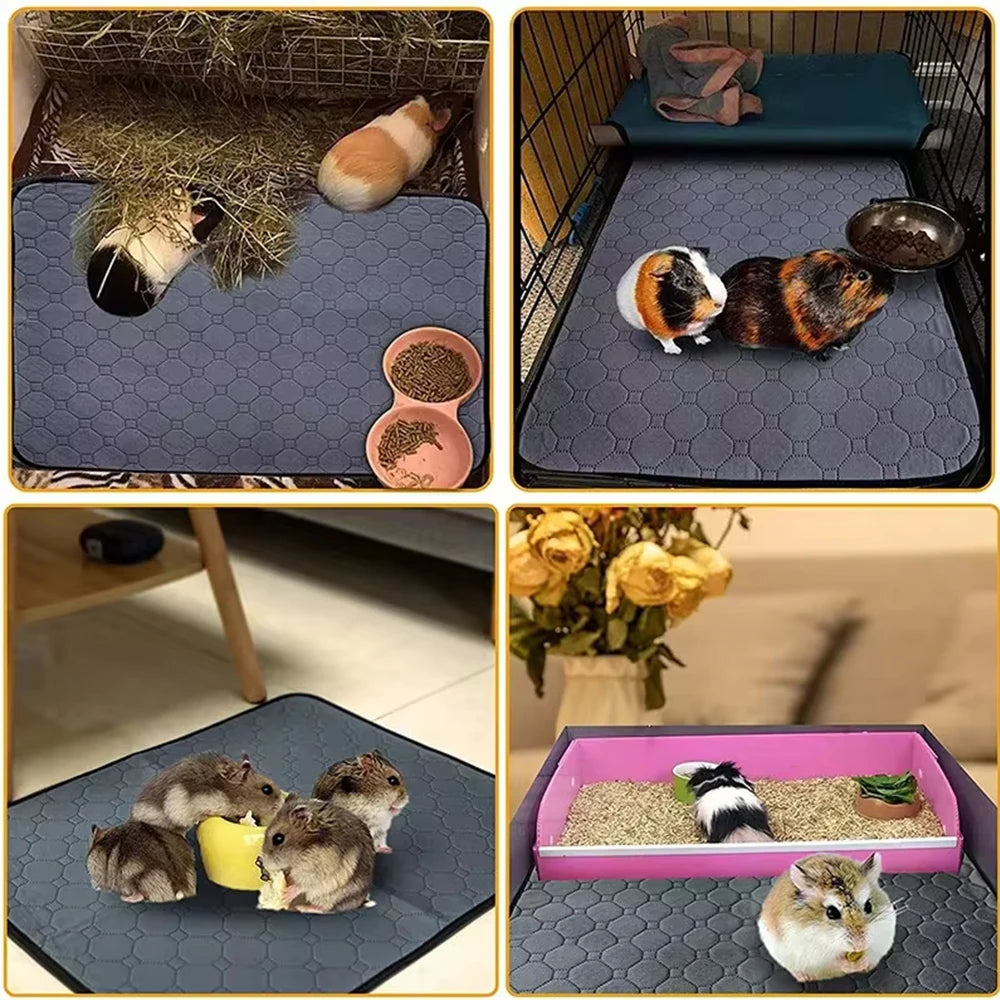 Guinea Pig Cage Lining Washable Guinea Pig Skin Pad Reusable and Non slip Urinary Pad