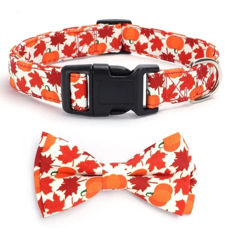 Pet Collar: Adjustable Plaid Bow Tie, Cute Soft for Dogs & Cats
