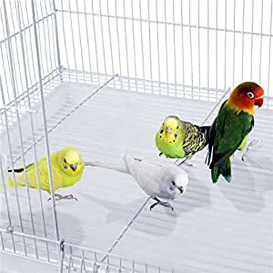 Lot of 6 Aviary Breeding Bird Finch Parakeet Finch Flight Breeder Cage 24 x 16 x 16H Metal Gray Strong Durable Design for Multi