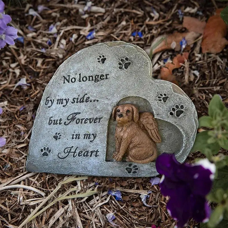 Pet Tombstone For Dog Resin Dog Memorial Grave Marker
