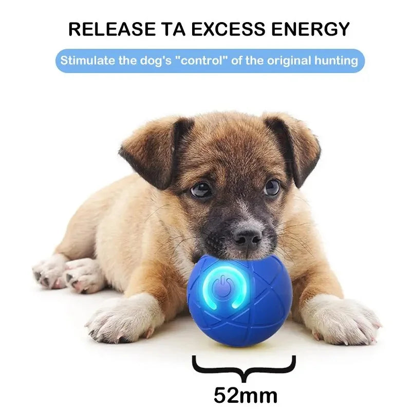 Dog Toy Ball Interactive Rolling Ball Auto Moving Dog Toy Two Modes Rechargeable Automatic Ball