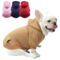 Cheap Dog Hoodie Winter Warm Dog Clothes for Small Medium Dogs French Bulldog Coat