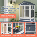 Large Outdoor Aviary Bird Cage with Stand for Parrots, Parakeets - Tall Big Flight Cage with Pull-Out Tray,