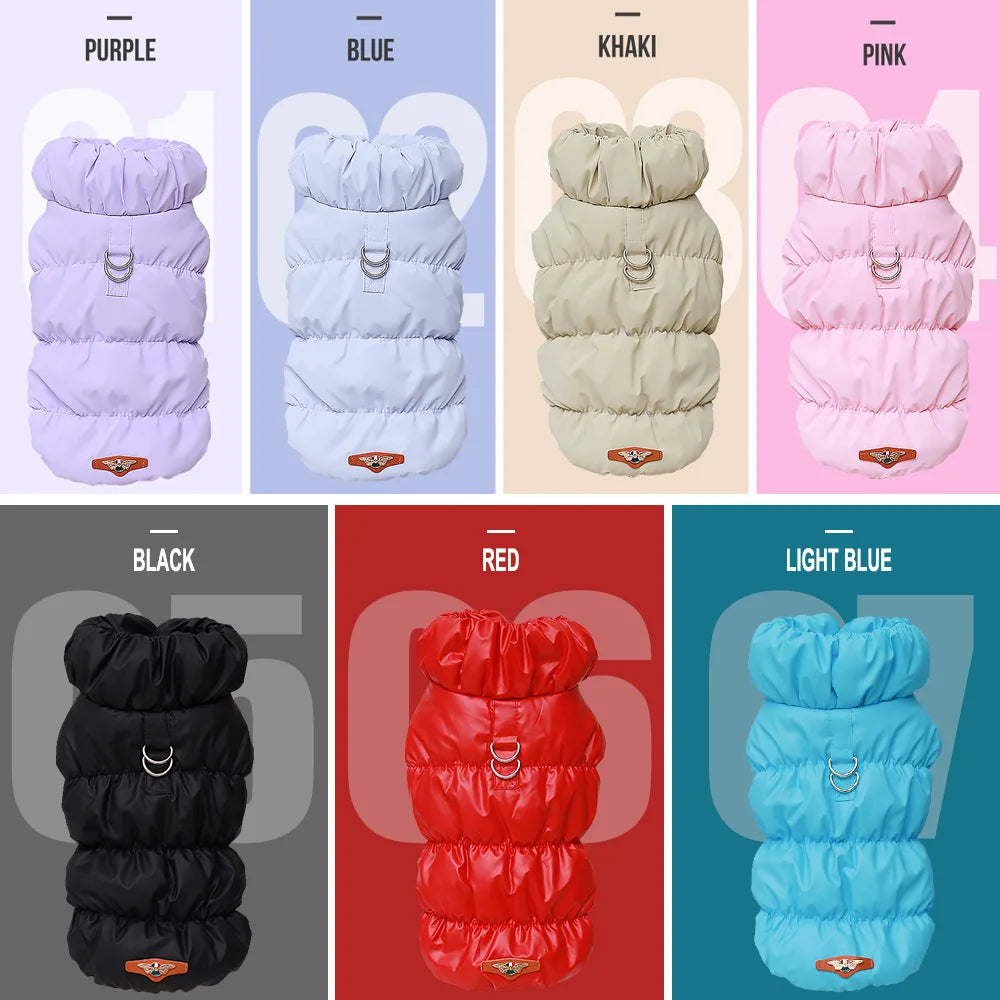 Soft Warm Dog Clothes Winter Padded Jacket for Small Medium Dogs Chihuahua French Bulldog Poodle Vest