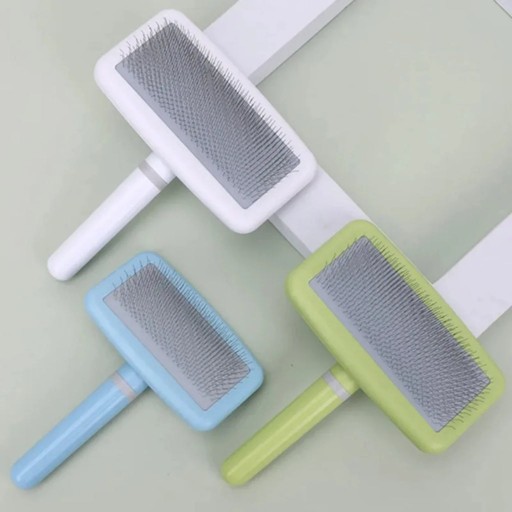 2PCS  Dog Brush Pet Hair Remover Massage Dog Combs Pet Grooming Stainless Steel Brush  Dogs Knot