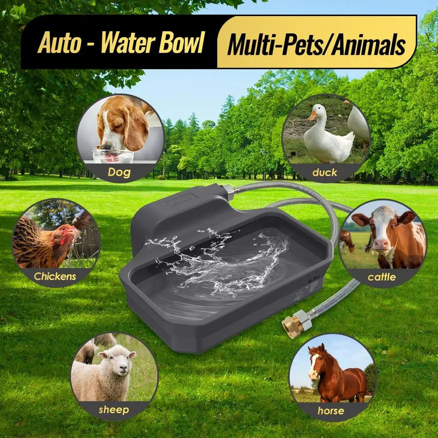 Automatic Water Dispenser for Large Dogs Patented Outdoor Automatic Dog Feeder Fit 3 4 GHT Faucet