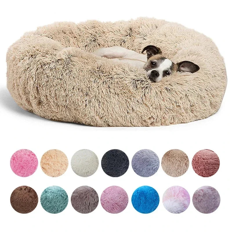 40-90cm 6 Sizes Round Pet Bed for Large Dog Bed Super Soft Cat Bed Plush Dog House