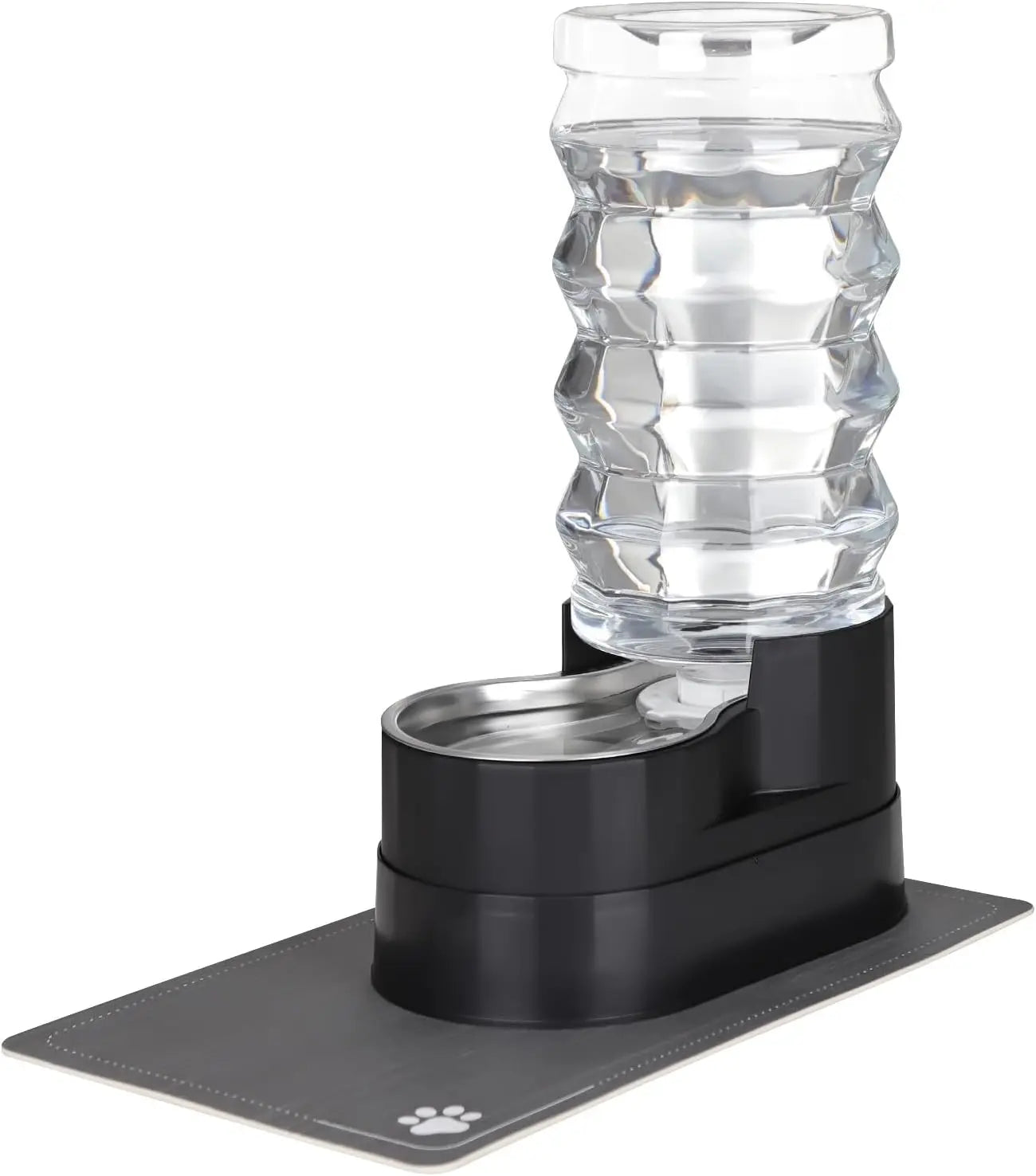 9L Automatic Stainless Steel Gravity Pet Water Dispenser for Large Dogs Indoor/Outdoor