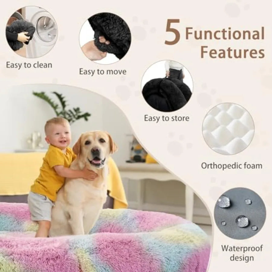 Human Dog Bed 71''x45''x12'' Size Fits Adult and Pet Washable Giant People Bed 10 CM Thick Memory Foam