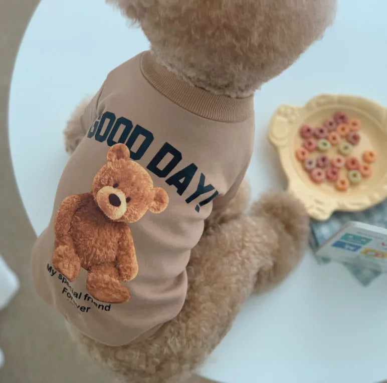 Factory Custom-Made Autumn and Winter Warm Korean-Style Dog and Cat Pet Teddy Clothing