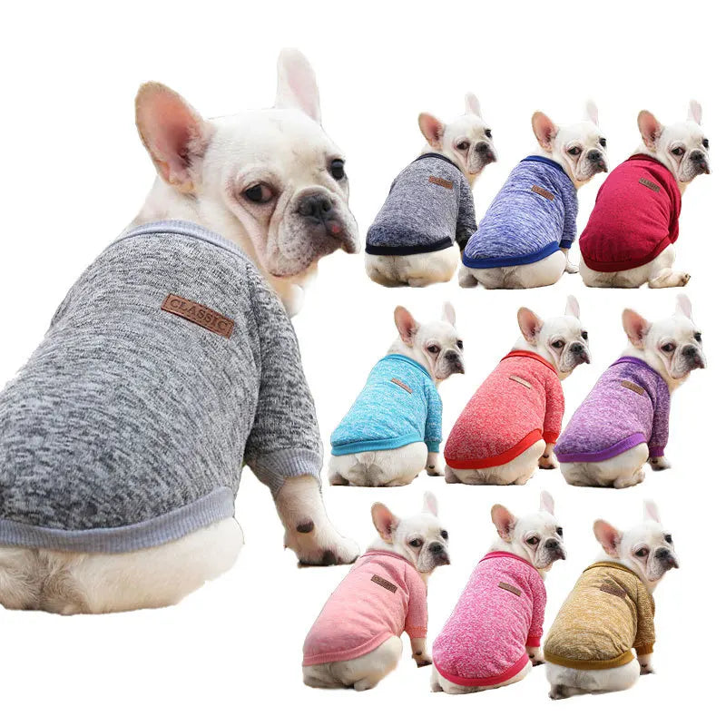 French Bulldog, Pug, Dog, Cat, Pet Clothes, Autumn and Winter Sweatshirts, Two-Legged Clothing
