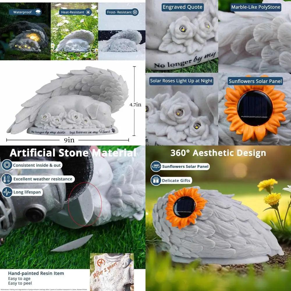 Memorial Stone Gifts for Dogs, Headstone Grave Markers, Funerary Tombstones Outdoor