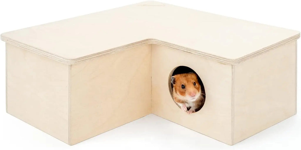 Multi-Chamber Hamster House Maze: - Multi-Room Hideouts & Tunnel Exploring Toys
