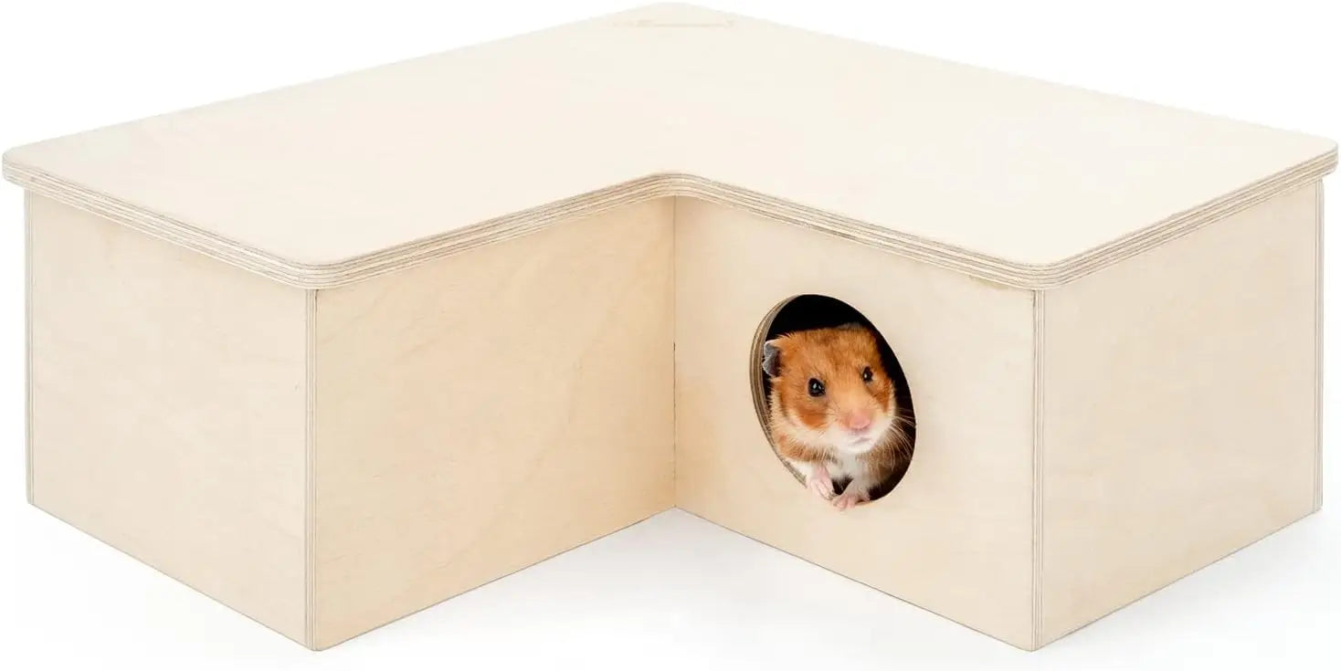 Multi-Chamber Hamster House Maze: - Multi-Room Hideouts & Tunnel Exploring Toys