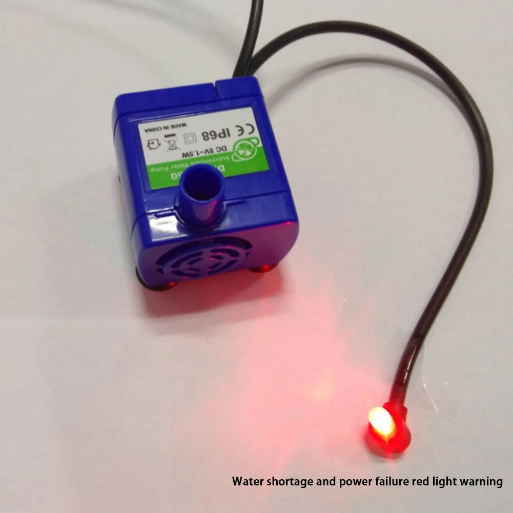 Cat Water Fountain Pump Replacement Pump with LED Light Ultra Quiet Pet Water Pump for Fish Aquarium