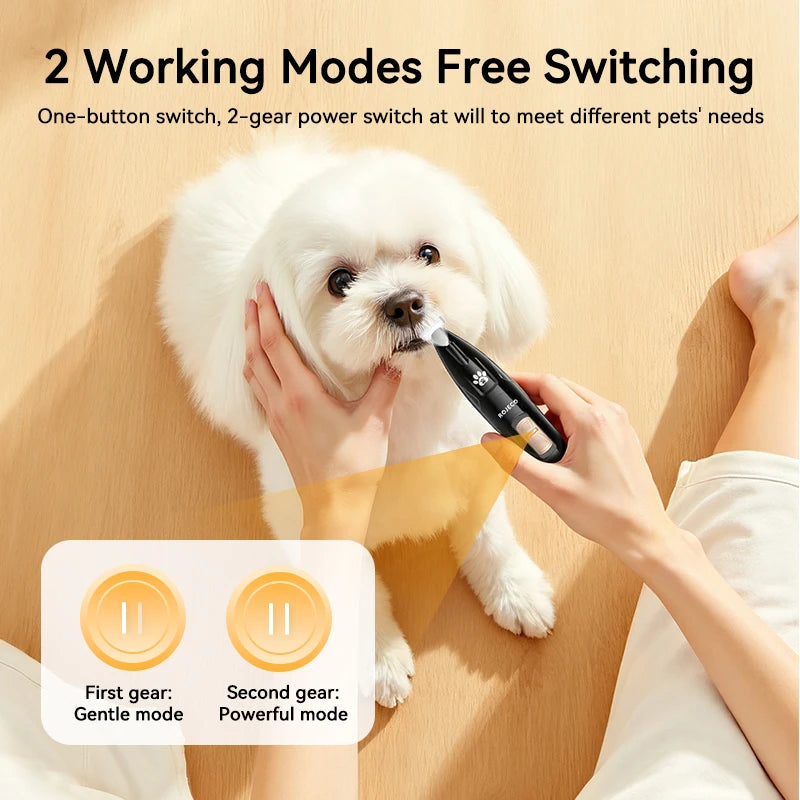 Electric Pet Clipper For Dog Cat Claw Hair Trimmer 2 Speeds Rechargeable