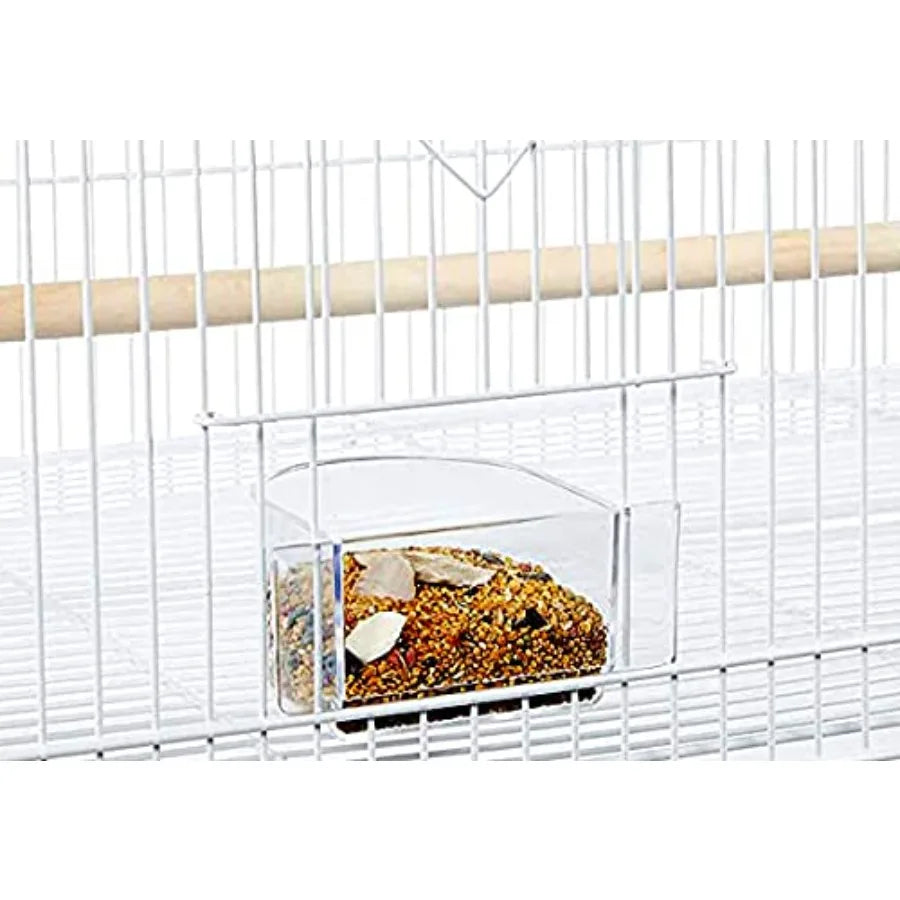 Lot of 6 Aviary Breeding Bird Finch Parakeet Finch Flight Breeder Cage 24 x 16 x 16H Metal Gray Strong Durable Design for Multi