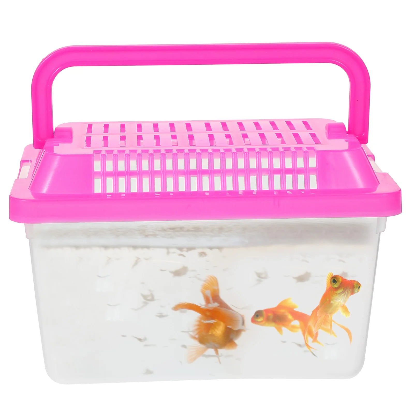 Portable Fish Tank Handheld Aquarium Fish Box Transparent Turtle Box Hamster Case Outdoor Travel