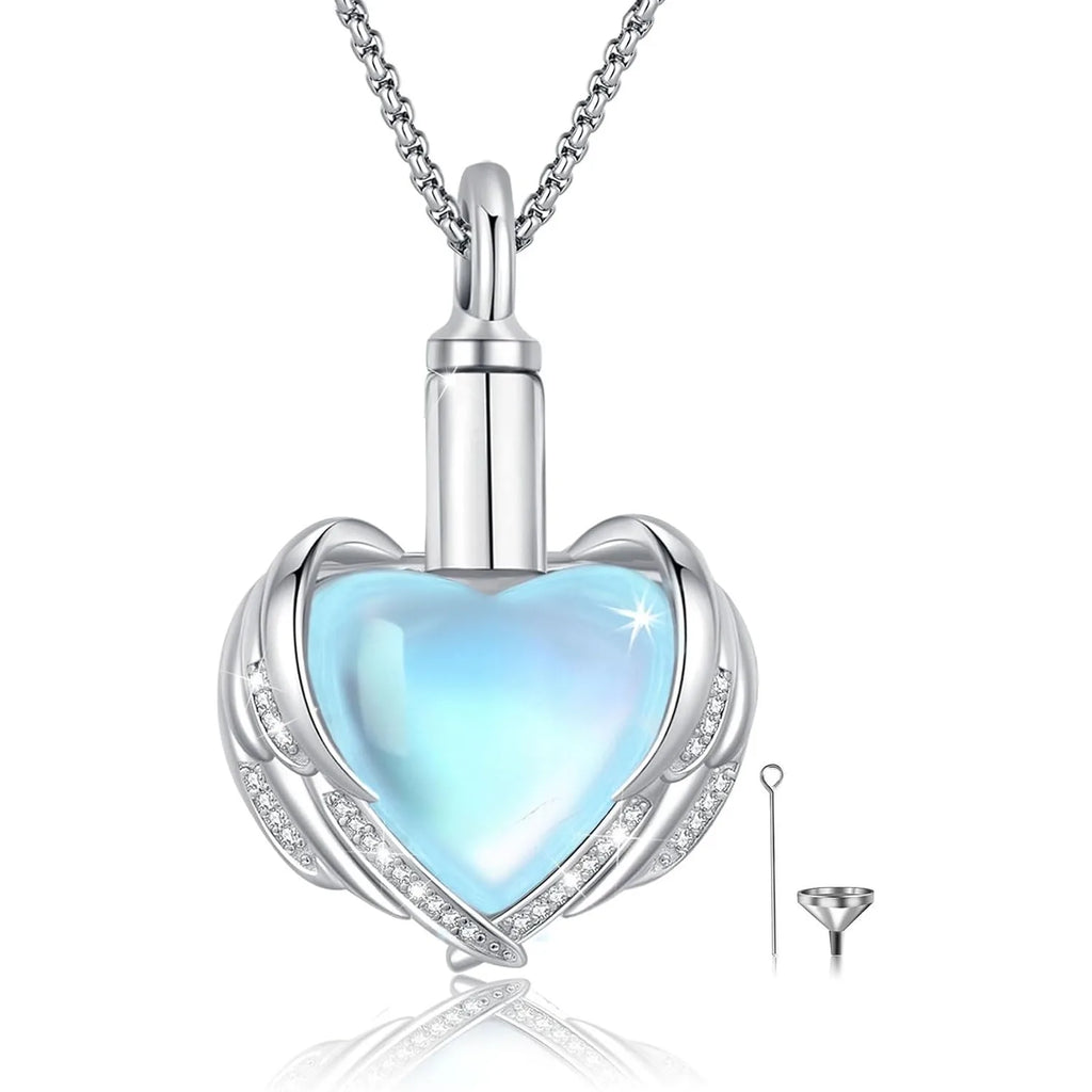 Cremation Jewelry 925 Sterling Silver Urn Necklace for Ashes for Women Men Memorial Pendant