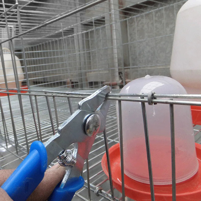 Hog Ring Pliers With 600Pcs Hog Rings M Nails Poultry Chicken Mesh Cage Wire Installation Tools Fences Netting Tags Traps Cage