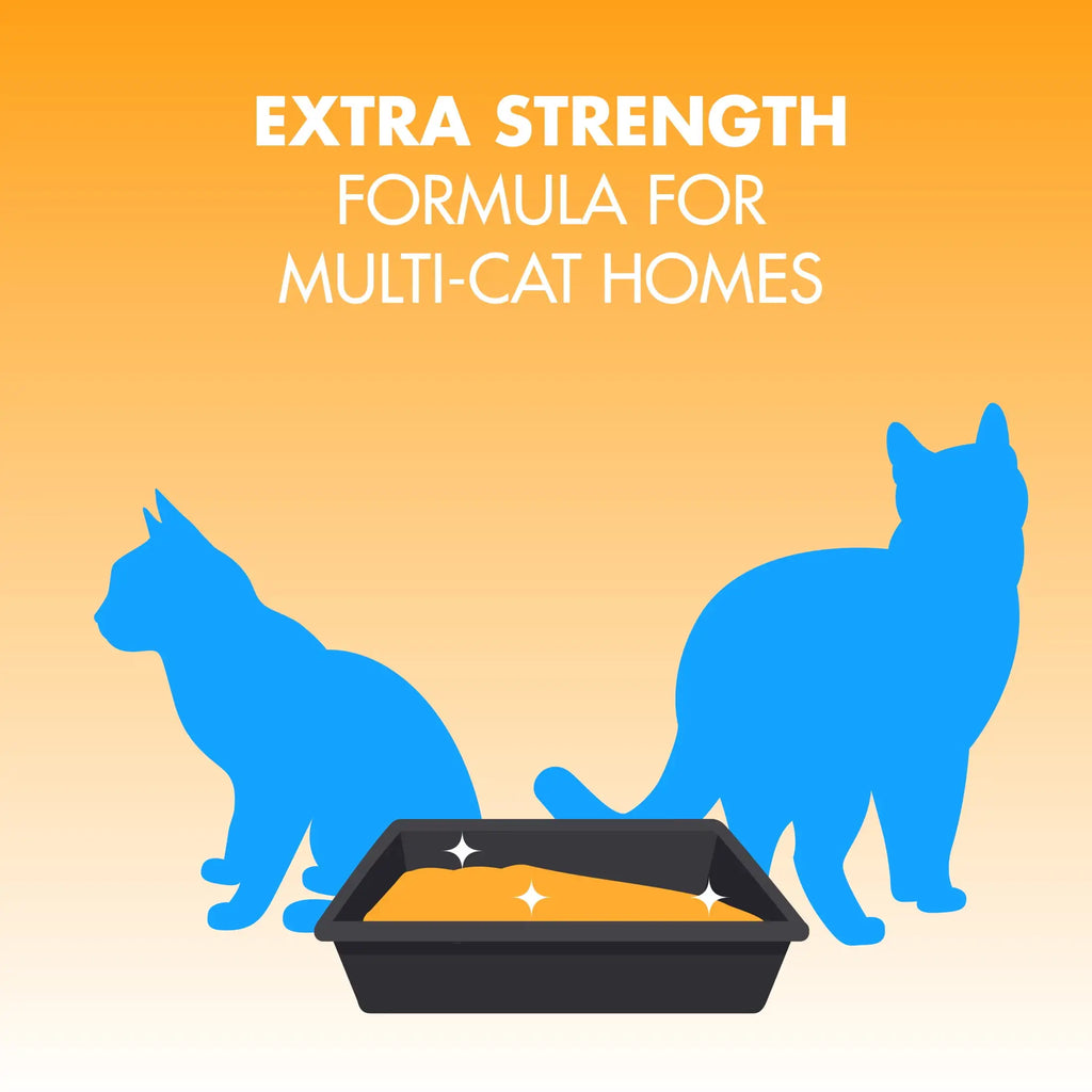 (2 pack) Superior Odor Control Cat Litter, Multi-Cat Clean Burst Scent, 40 lb