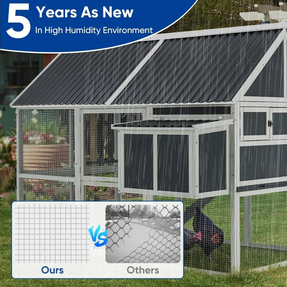 1/4 Inch Hot Dipped Galvanized Hardware Cloth Mesh Roll 48x100 ft for Chicken Rabbit Snake Cage Fencing