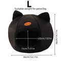 Black New Deep Sleep Comfortable Winter Cat bed Small mat Basket